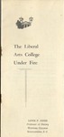 The Liberal Arts College Under Fire by Lewis P. Jones