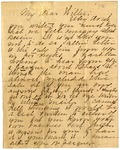 Correspondence to William Barrett Taylor, date unknown or unclear