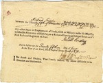 Affadavit of Richard Gridley, signed John Hill
