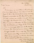 Major General George Izard in Plattsburg, NY informs Judge Moore that he must apply for a passport with the Dept. of State, June 11, 1814.