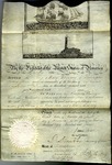 Ship's certificate issued to the Brig "Mary Torrans" of Philadelphia. Parchment, signed by James Madison and Robert Smith. 1809. by James Madison and Robert Smith