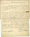 Dolley Madison, wife of James Madison, letter to President Andrew Jackson about the death of her husband, founding father and former President James Madison. Dated September 2, 1836. by Dolley Madison