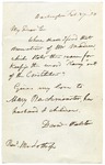 Letter from Daniel Webster concerning the word 