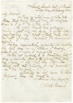Lawrence O’B. Branch letter in which he discusses military intelligence and notes his confidence of defending his current position. January 22, 1862; New Bern, N.C.