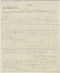 Confederate requisition for the purchase of three horses from Peter Alkine, signed by officers Turner Ashby and William Miller.  1862.
