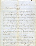 Copy of a letter from John Hunt Morgan to Confederate General Joseph E. Johnston regarding the former's arrival in Richmond and interview with Confederate President Jefferson Davis.