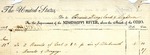 Receipt for 2 barrels of coal and their drayage, signed by Robert E. Lee, 1838.