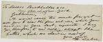 Note from Francis Lieber to merchant regarding shipment of goods, date unclear, New York.