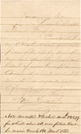 John Hutchinson letter to Joseph Fulford; December 2, 1863, North Carolina