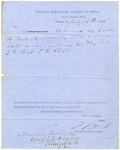 Letter from Percival Drayton to Dr. McCauley by Percival Drayton