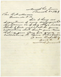 Nathan Bedford Forrest letter by Nathan Bedford Forrest