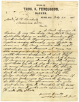 Letter written by Nathan Bedford Forrest as president of railroad by Nathan Bedford Forrest