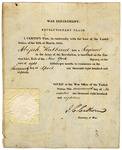 Revolutionary War Pension Claim for Abijah Hubbard signed by John C. Calhoun by U.S. War Department, John C. Calhoun, and Abijah Hubbard