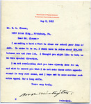 Letter from Booker T. Washington to W.L. Clause by Booker T. Washington